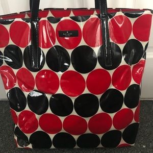 Kate spade polka dot tote